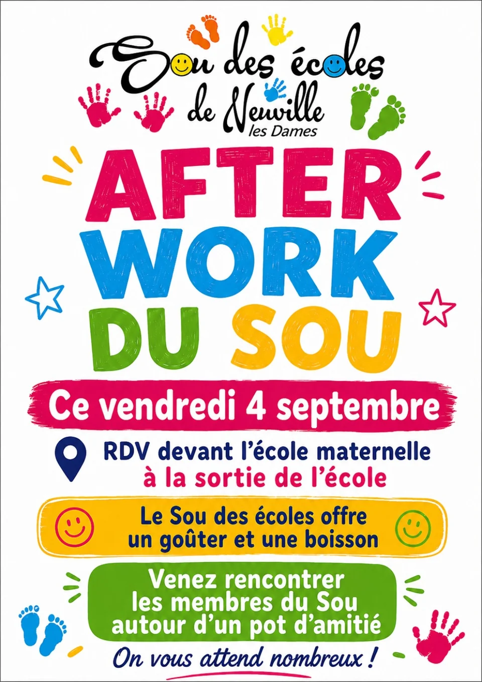 Affiche de l’After School de rentrée du 4 septembre 2026